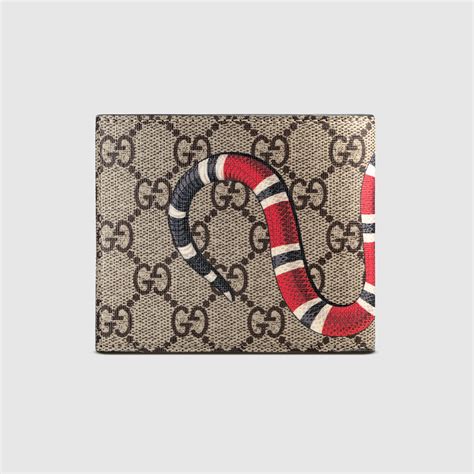 gucci snake wallet men|gucci men's bifold wallet.